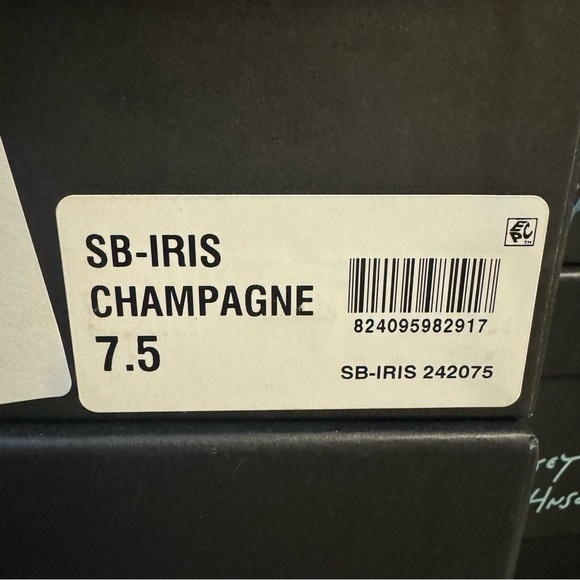 Betsey Johnson Iris Champagne Rhinestone Ankle Strap Stiletto Heels Pumps New - Picture 14 of 14